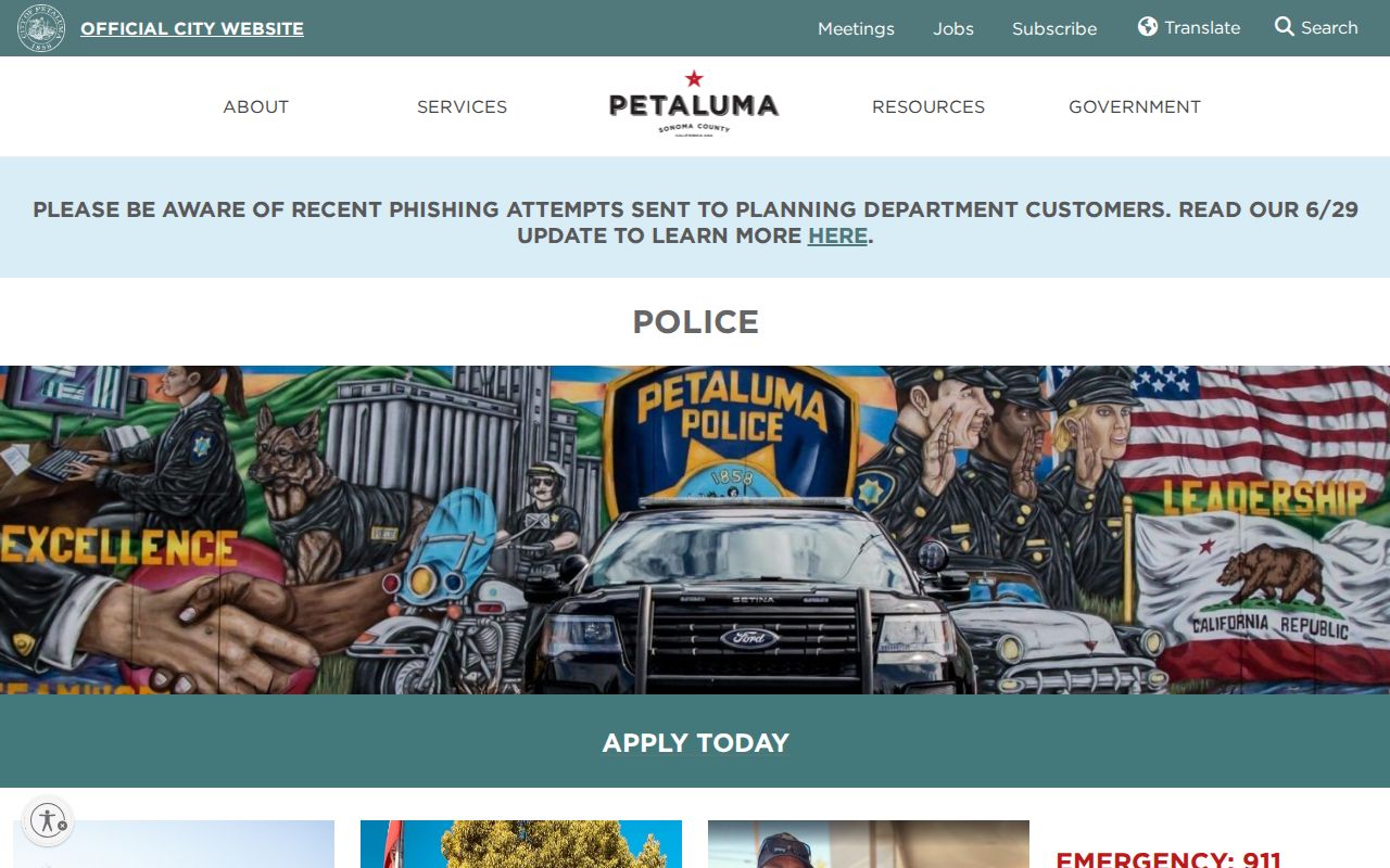 Petaluma criminal history Police Department records hub